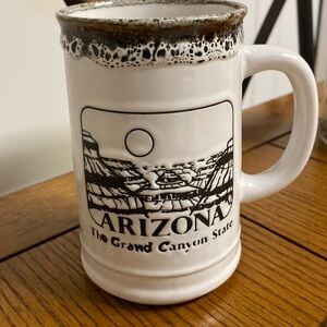 vintage arizona grand canyon roadrunner souvenir mug